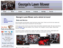 Tablet Screenshot of georgeslawnmowers.com